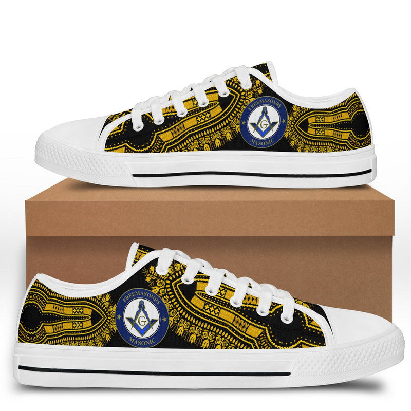 Freemasonry Low Top Shoes The Masonic Dashiki Vibes LT8