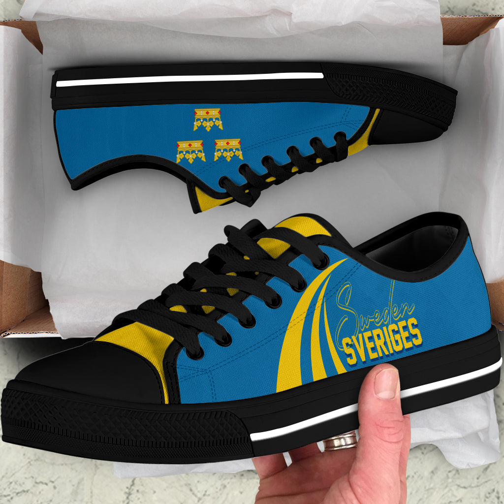 Sweden Three Crowns Low Top Shoes Heja Sverige LT7