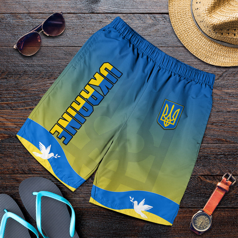 Ukraine Men Shorts National Flag Style LT14