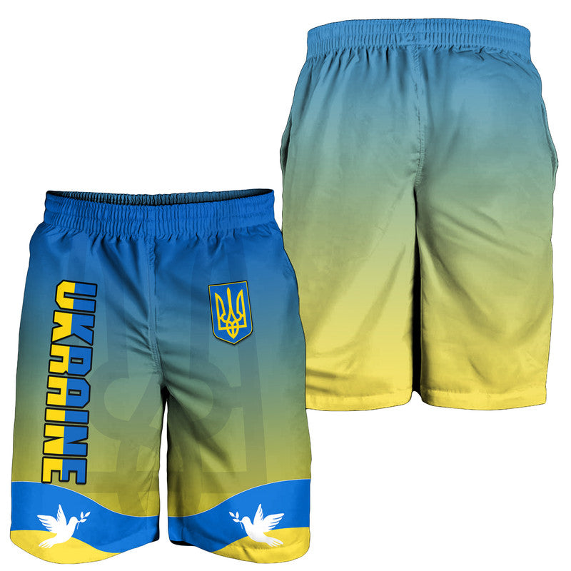 Ukraine Men Shorts National Flag Style LT14