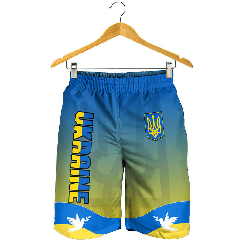 Ukraine Men Shorts National Flag Style LT14