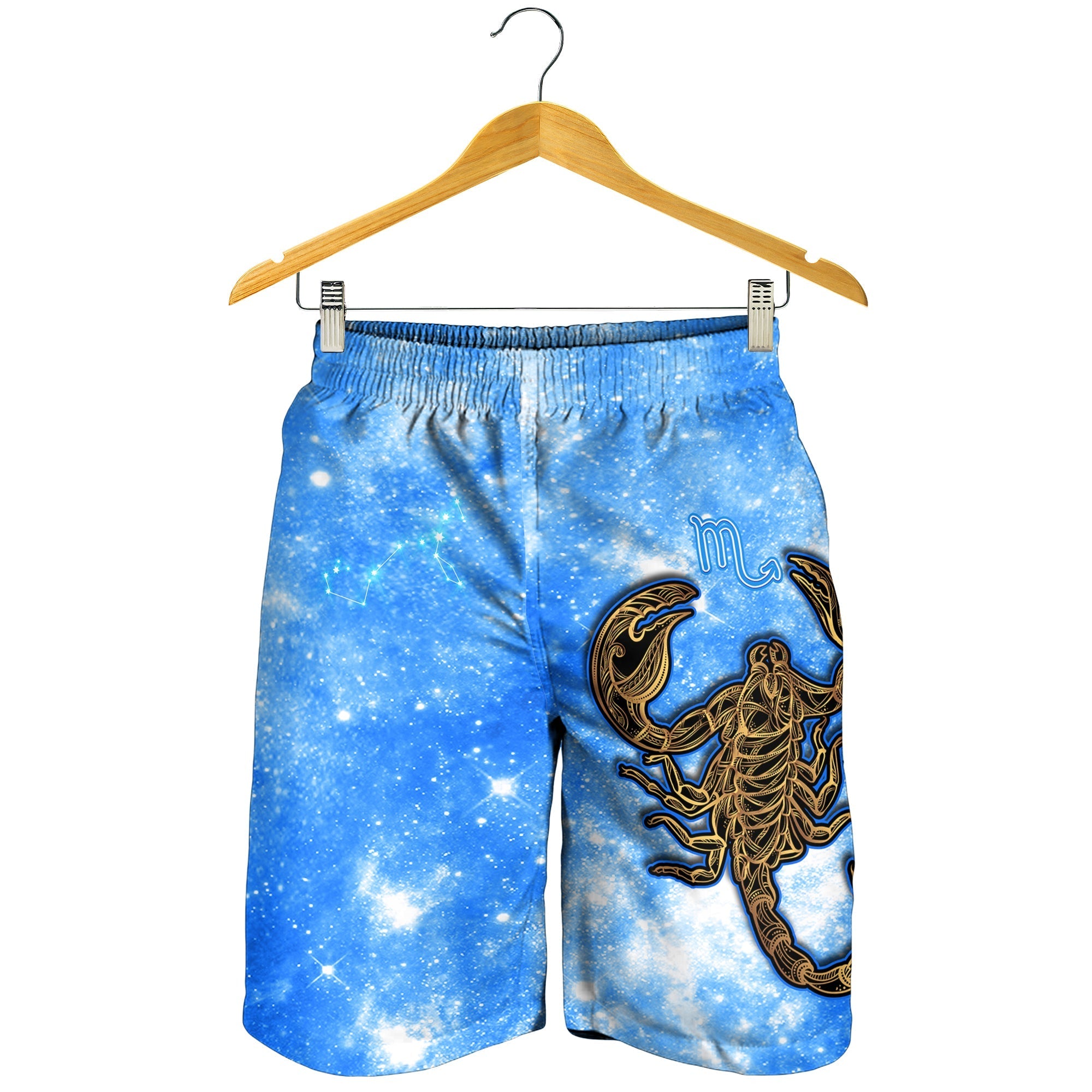 Scorpio Astrological Men Shorts Distinctive Style Zodiac Galaxy LT13