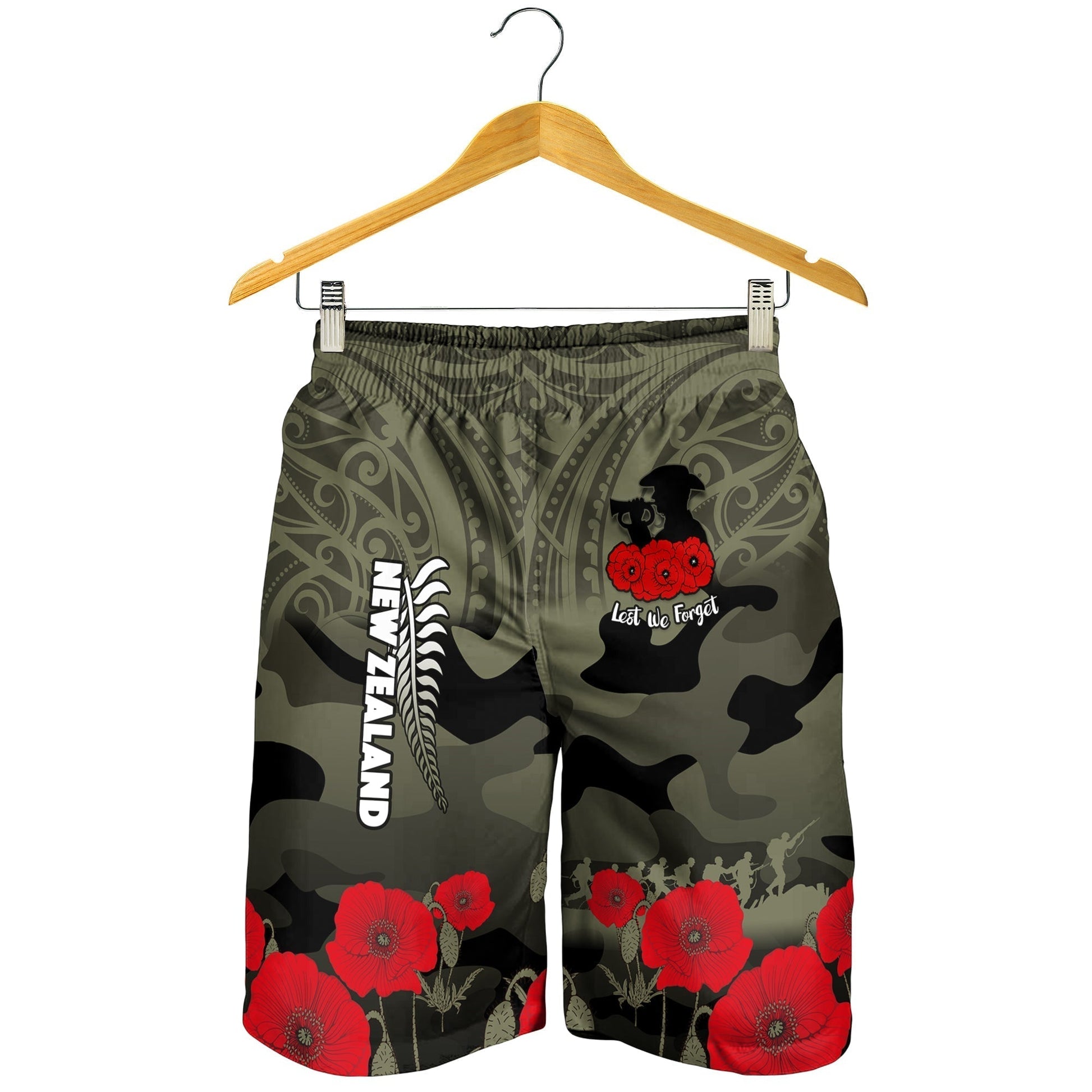 New Zealand ANZAC 2022 Men Shorts Maori Camouflage LT14