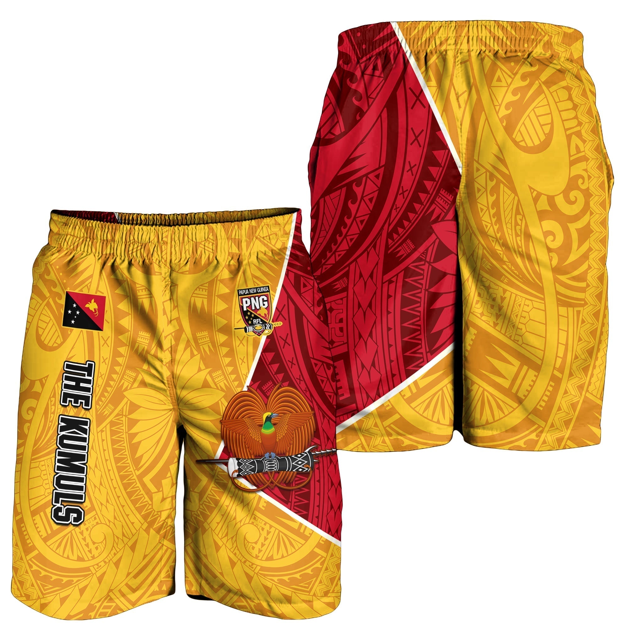 The Kumuls PNG Men Shorts Papua New Guinea Polynesian Dynamic Style LT14