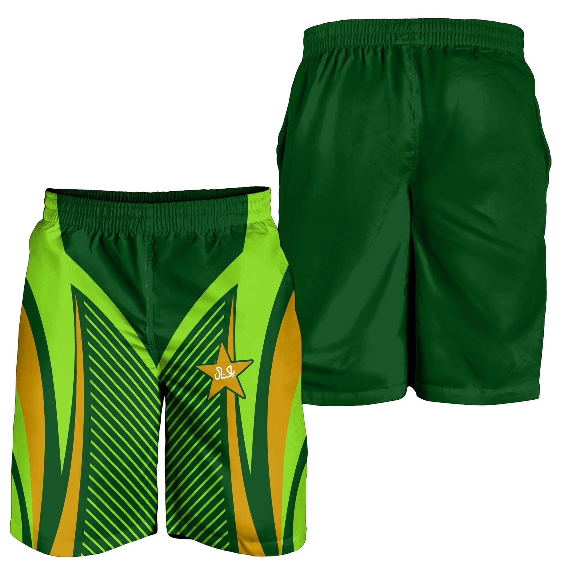 Pakistan Cricket Men Shorts Green Shaheens Champion LT13