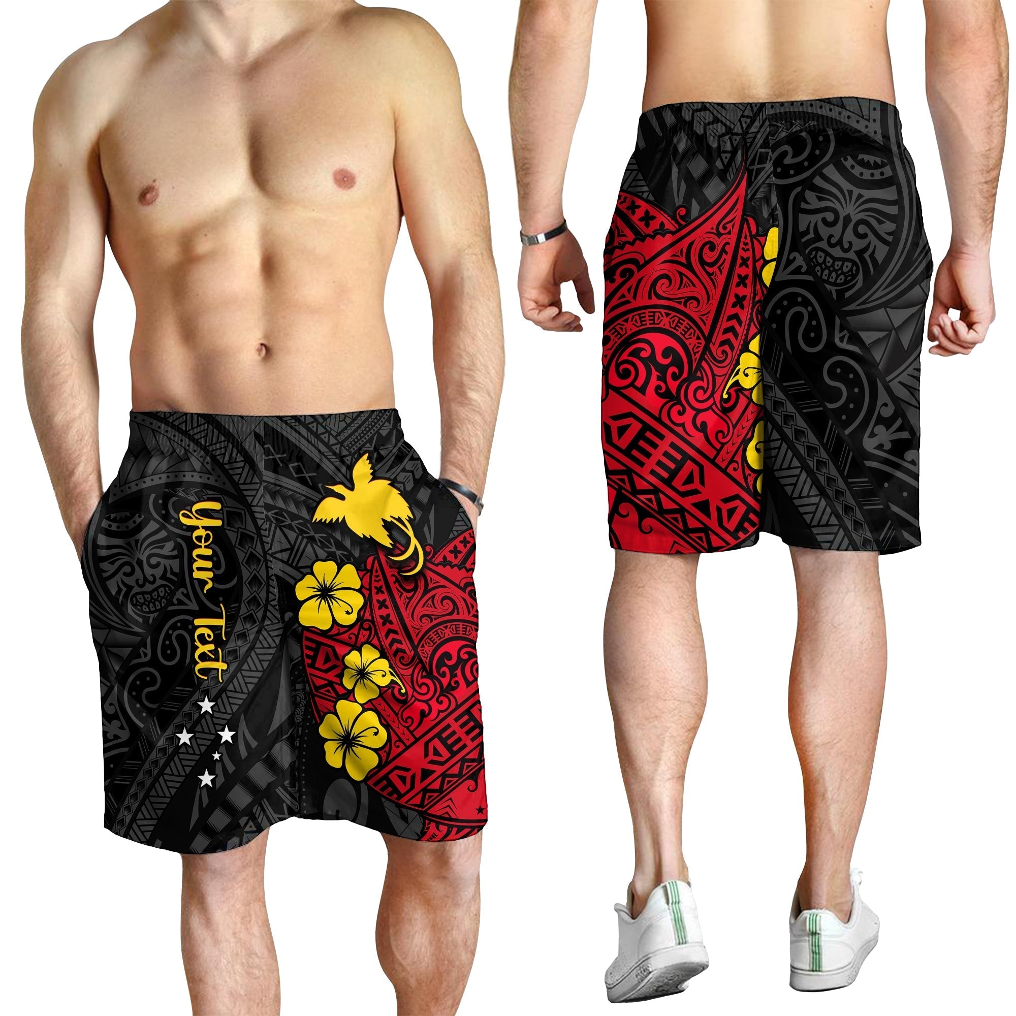 Custom Personalised Papua New Guinea Anniversary Men Shorts 47th Independence Day Since 1975 LT13