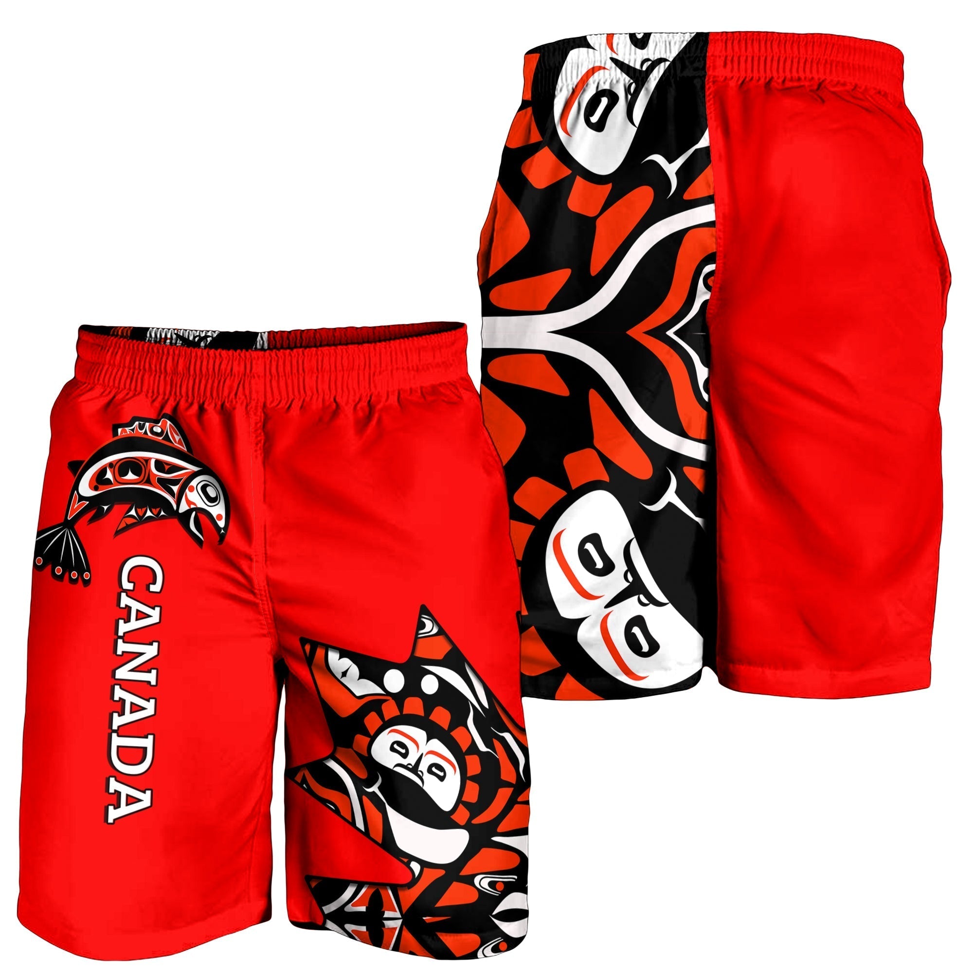 Canada Haida Men Shorts Maple Leaf Canadian LT13