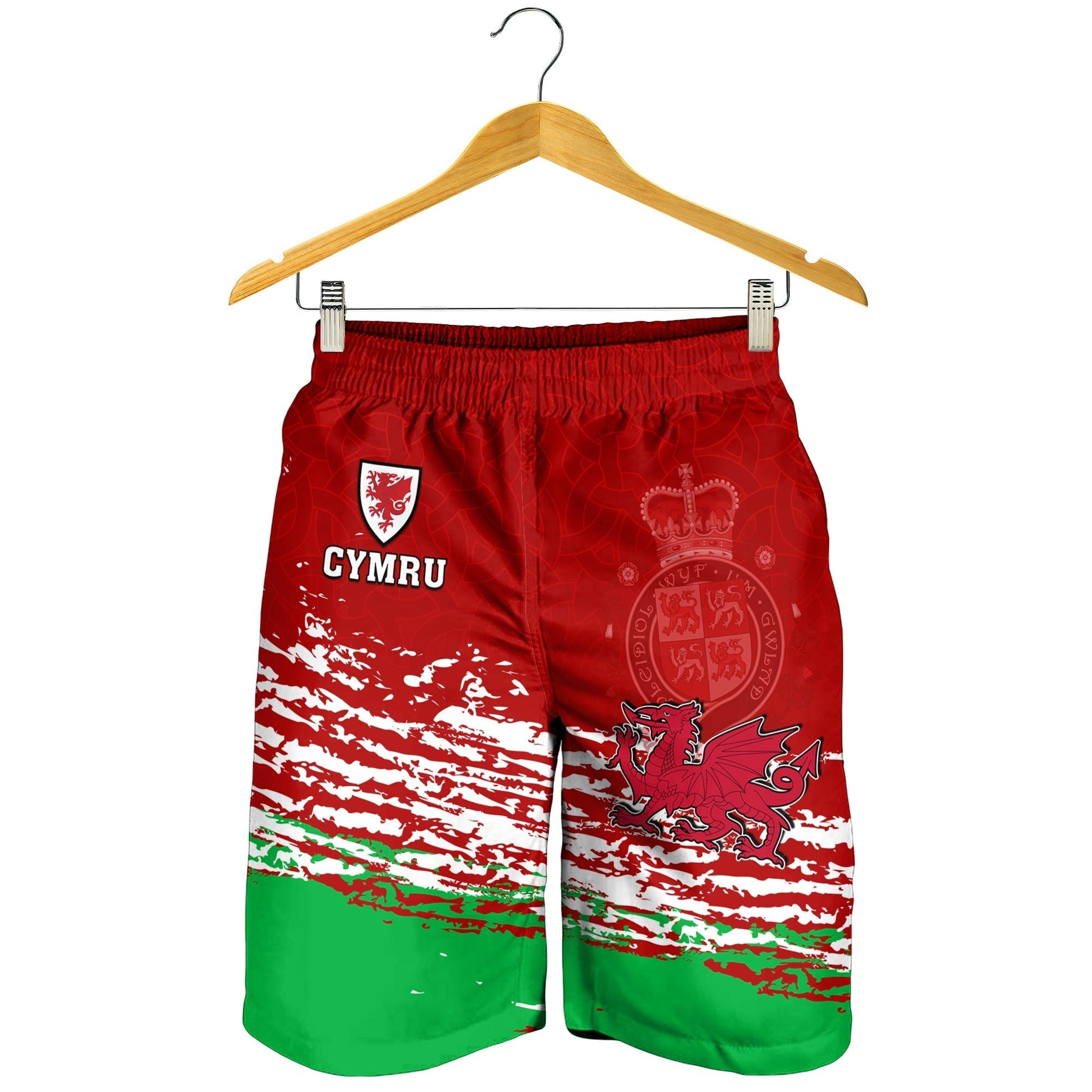 Wales Football 2022 Men Shorts Come On CYMRU The Red Wall LT13