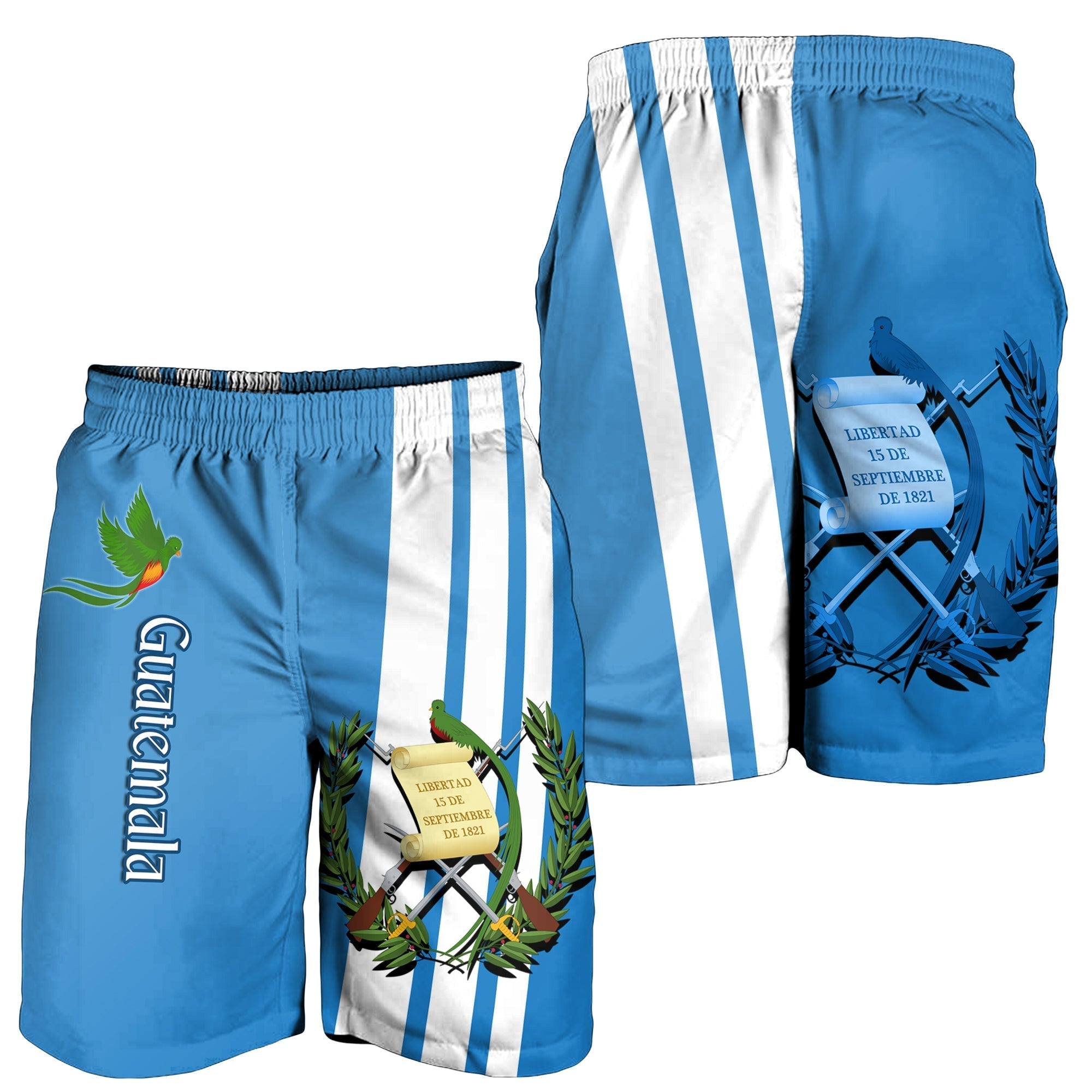 Guatemala Men Shorts Resplendent Quetzal Gorgeous LT13