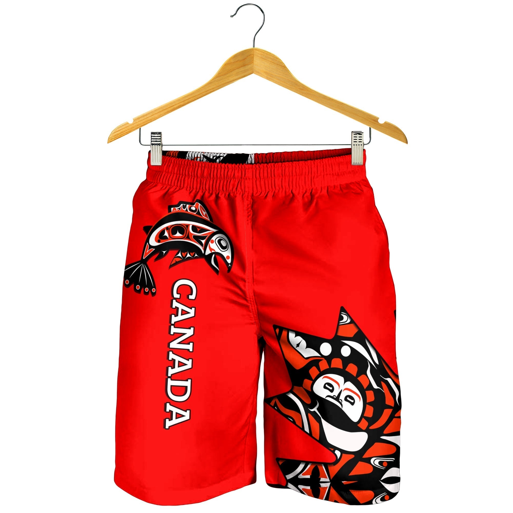 Canada Haida Men Shorts Maple Leaf Canadian LT13