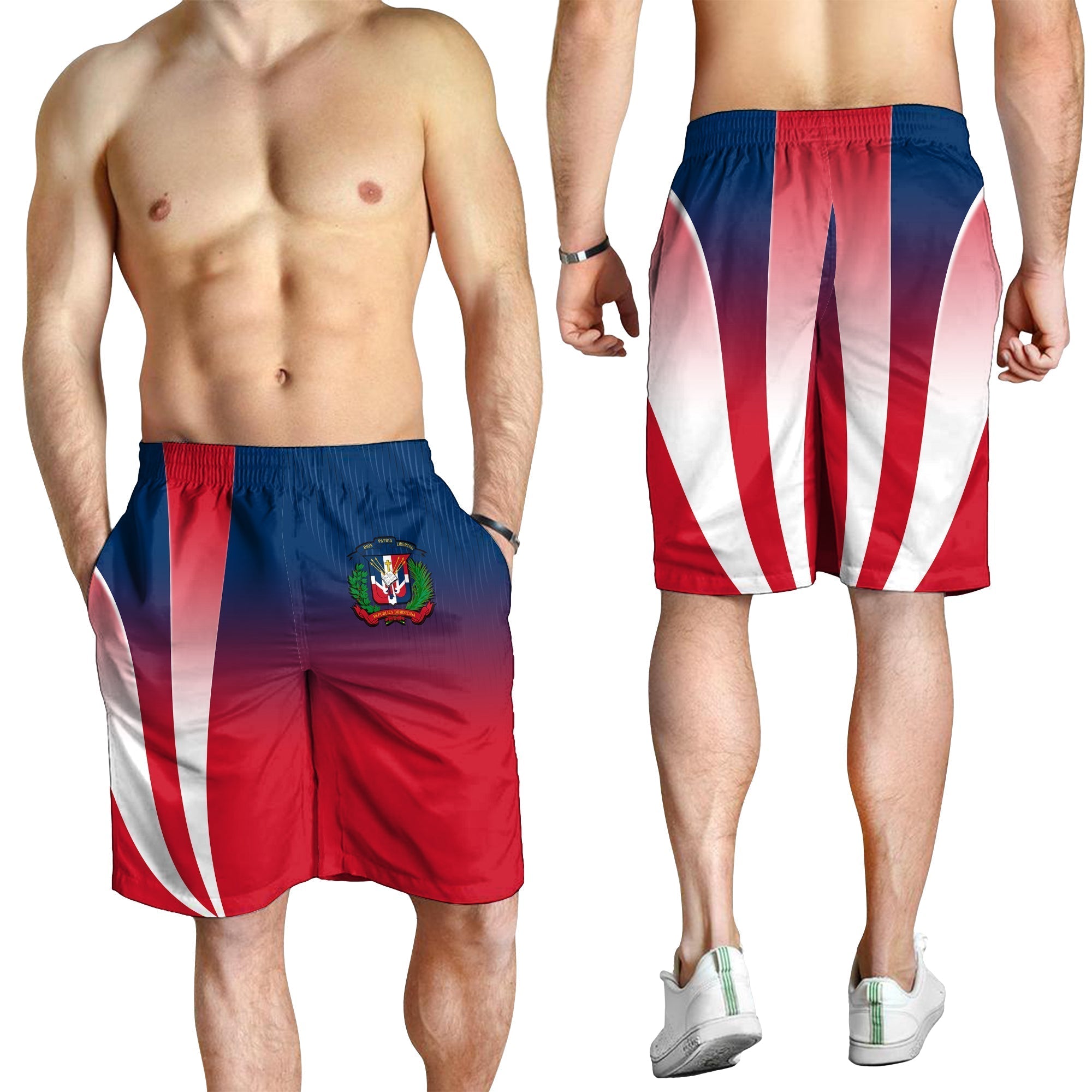 Dominican Republic Men Shorts Dominicana Style Sporty LT13