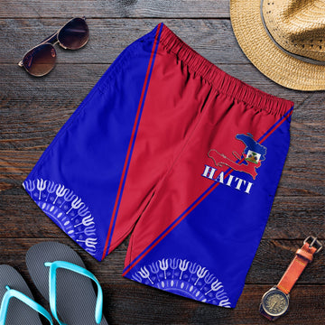 Haiti Men Shorts Haiti Flag Dashiki Simple Style LT14