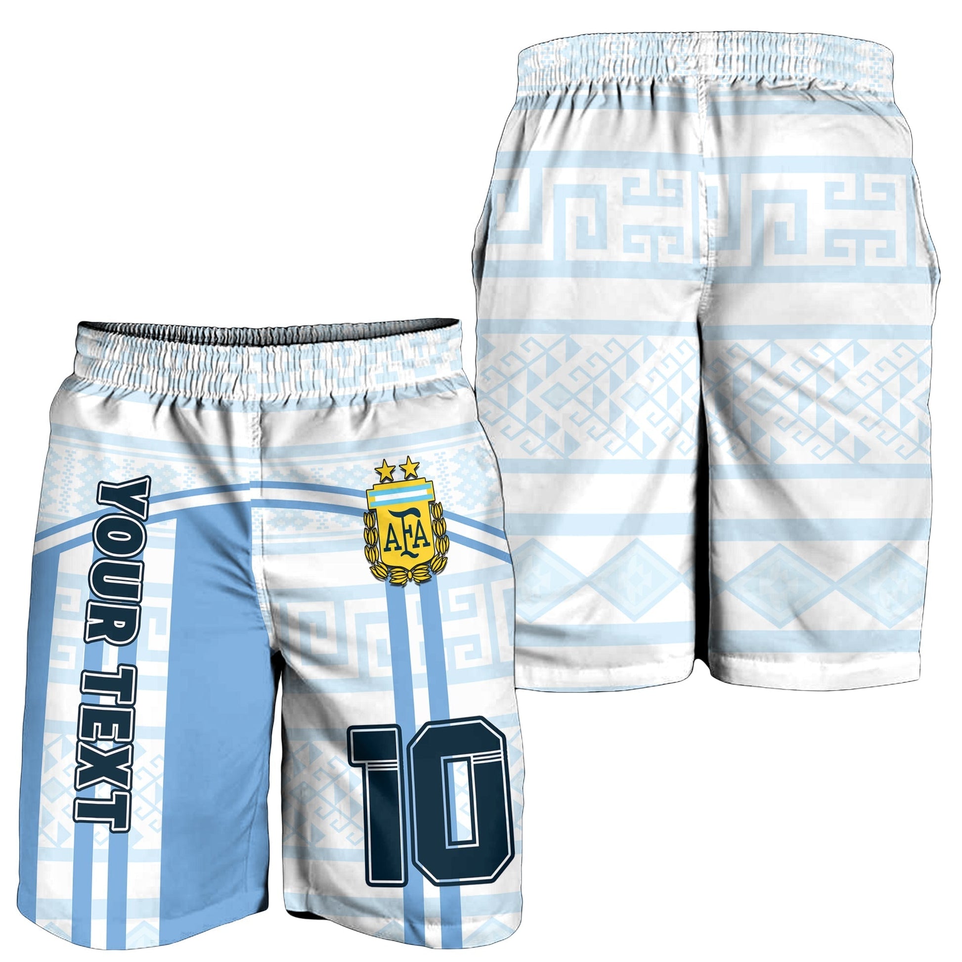 (Custom Text And Number) Argentina Football 2022 Men Shorts Vamos La Albiceleste LT14
