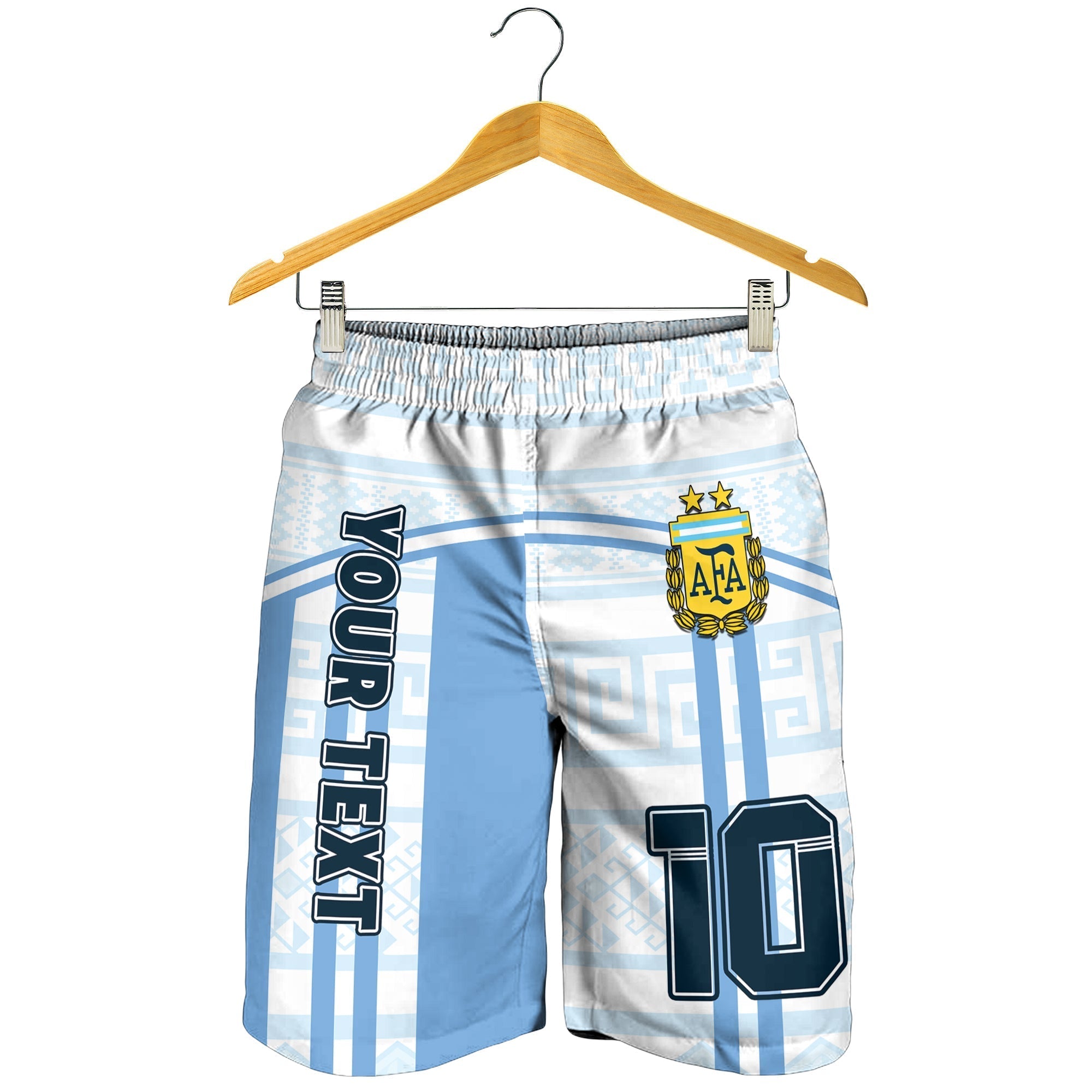 (Custom Text And Number) Argentina Football 2022 Men Shorts Vamos La Albiceleste LT14