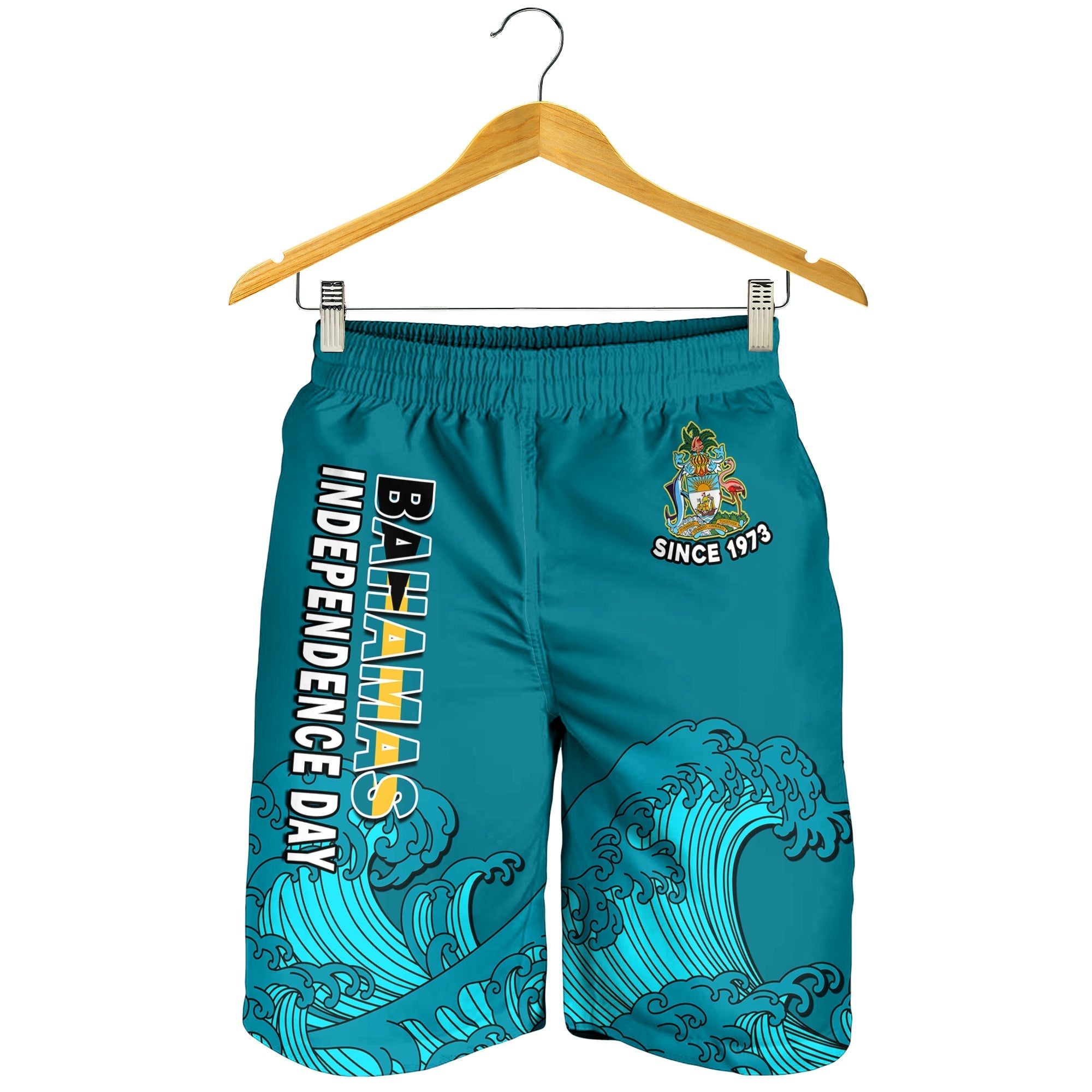 Bahamas Independence Day Men Shorts Blue Marlin Since 1973 Style LT14