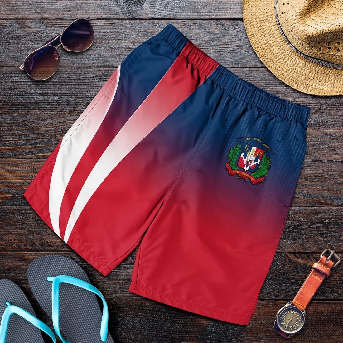 Dominican Republic Men Shorts Dominicana Style Sporty LT13