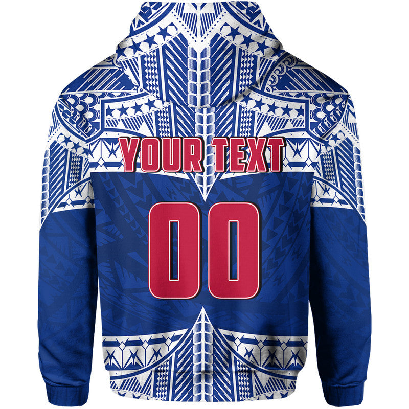 Custom Personalised And Number Toa Samoa Rugby Hoodie Siva Tau LT6