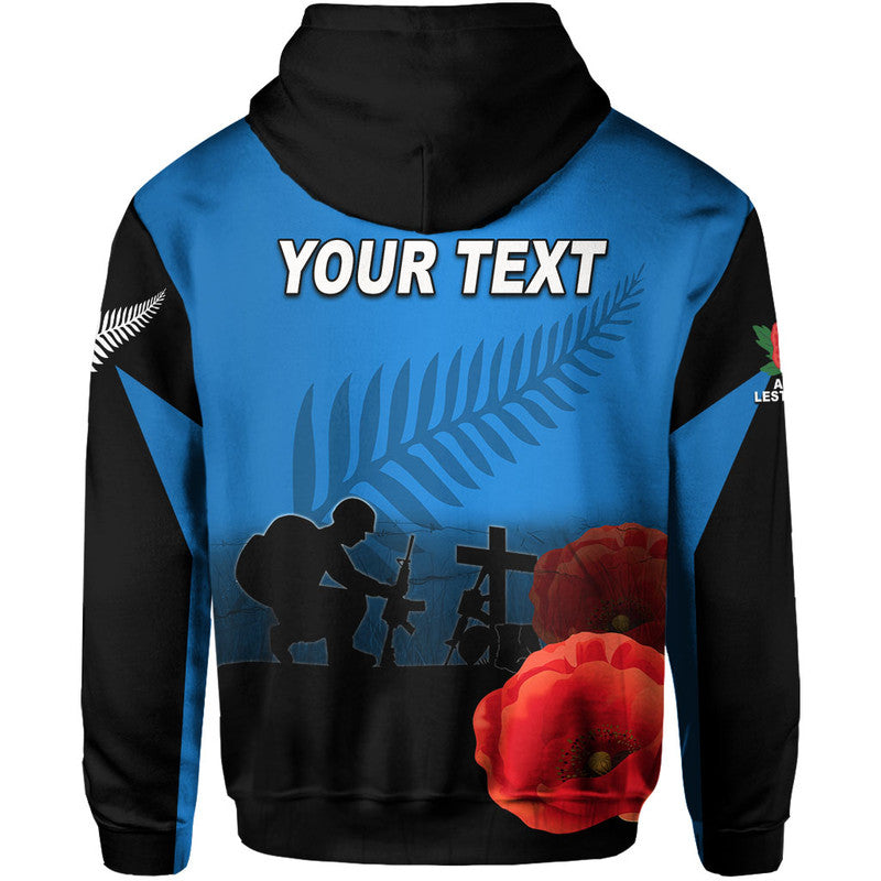 Custom Anzac Day New Zealand Remembers Hoodie LT6