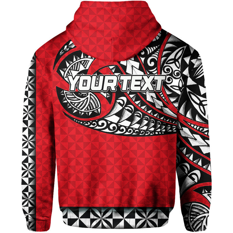 Custom Personalised Tonga Hoodie Polynesian Tattoo LT6