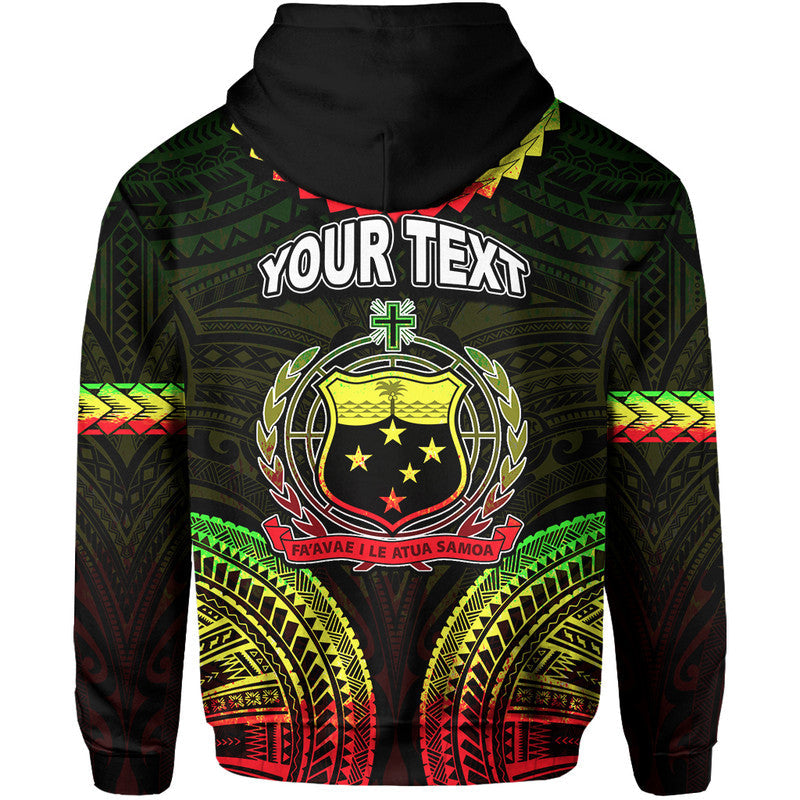 Custom Personalised Samoa Ula Nifo Tribal Hoodie Reggage Style LT6