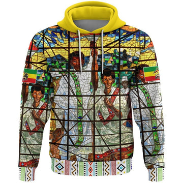 Ethiopia Hoodie, Ethiopian Orthodox Flag 3
