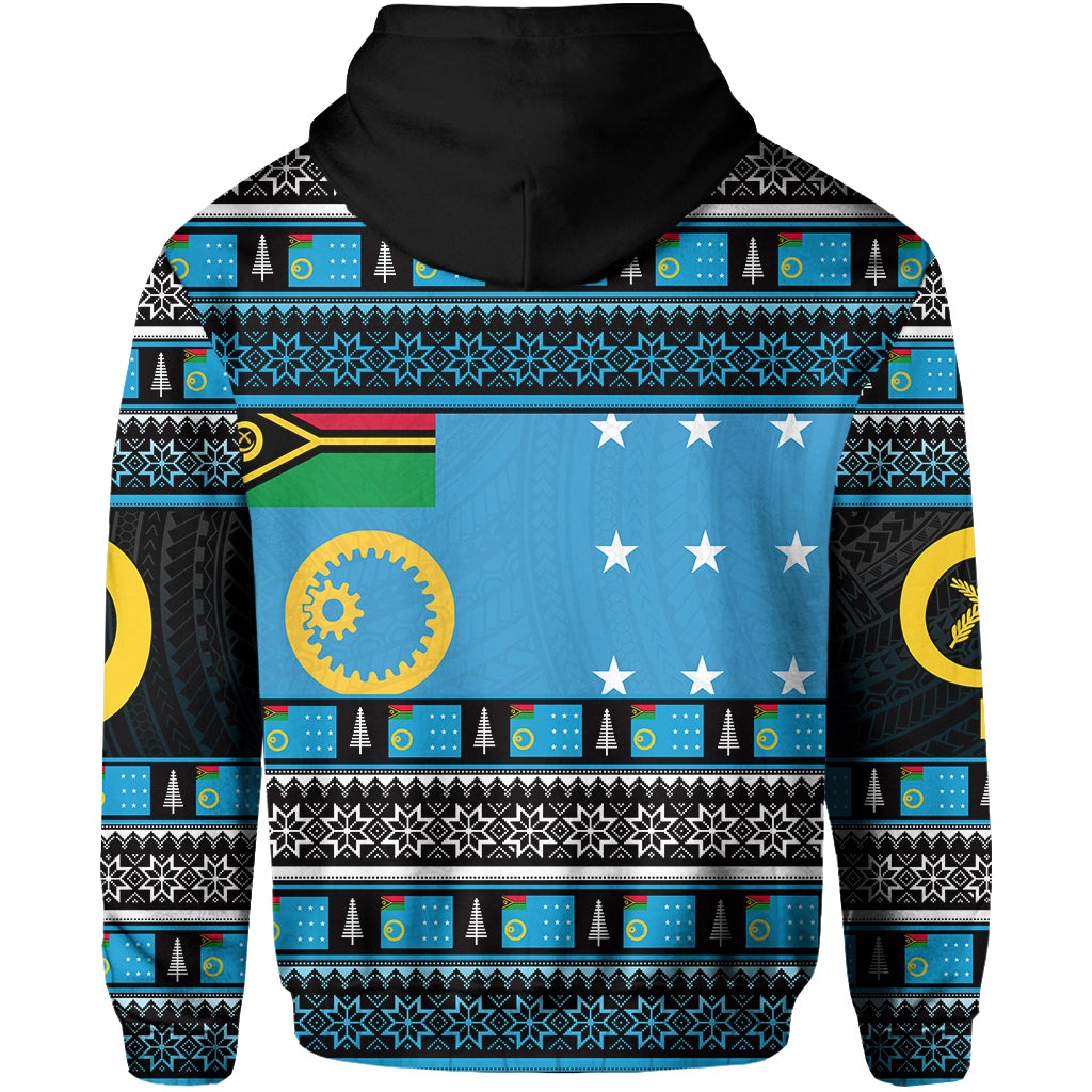 Sanma Province Zip Hoodie Of Vanuatu Christmas LT6