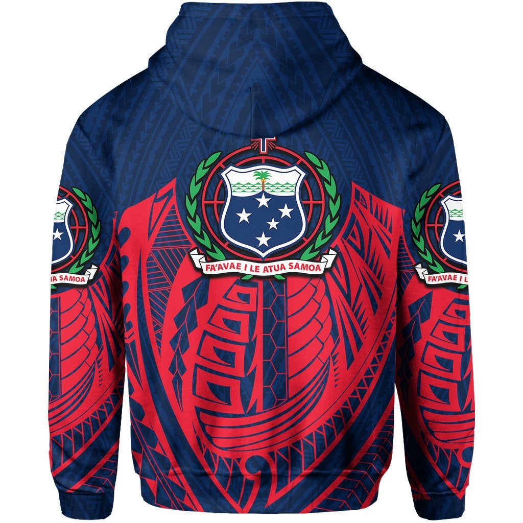 Samoa Polynesian Patterns Zip - Hoodie