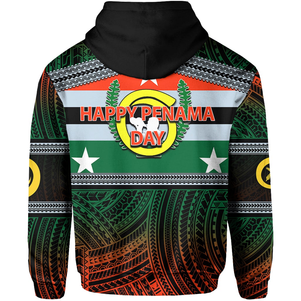 Penama Day Hoodie Of Vanuatu Polynesian Patterns LT6