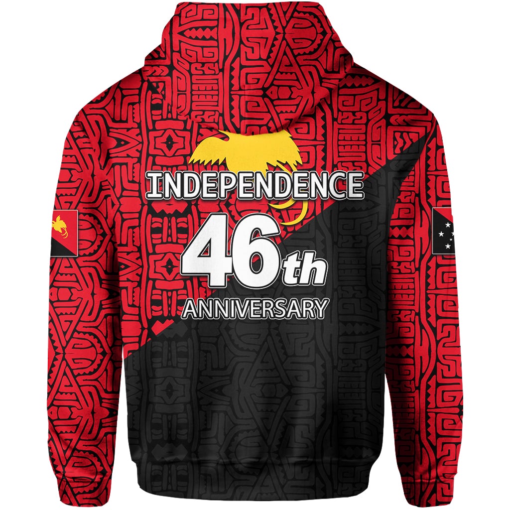 Papua New Guinea Zip Hoodie Independence Day Patterns With Flag LT6