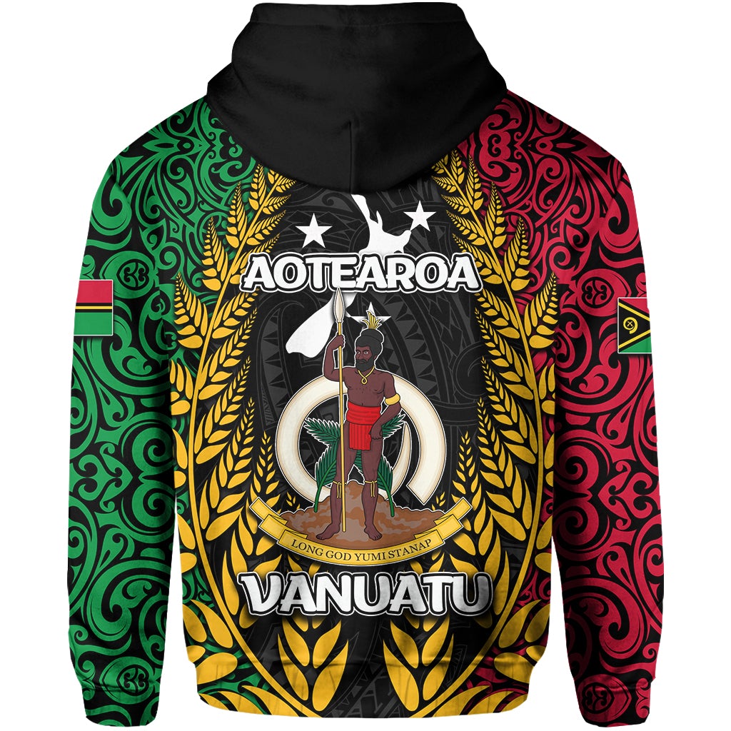 Vanuatu Zip Hoodie Mix Maori Aotearoa LT6