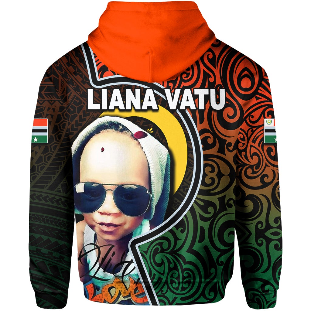 Penama Province Hoodie Of Vanuatu Polynesian Flag Color LIANA VATU LT6