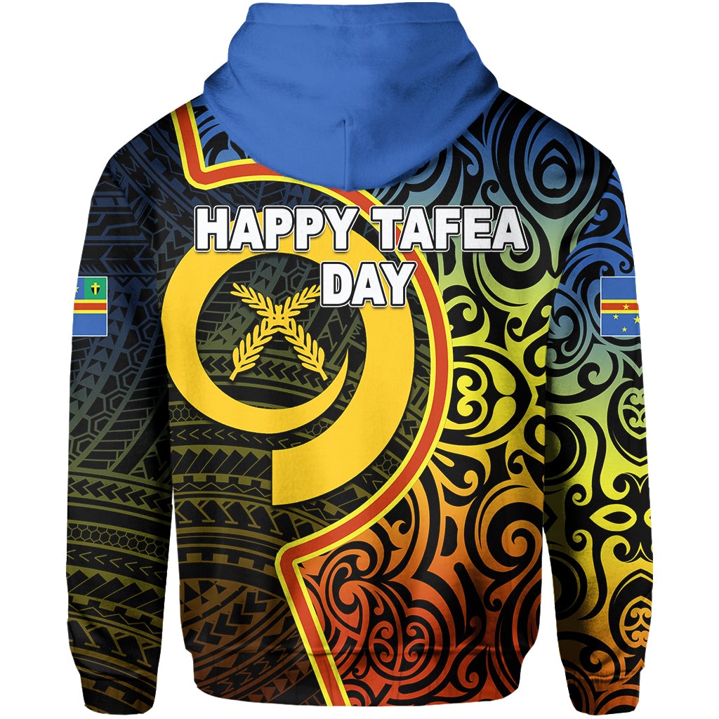 Tafea Day Hoodie Of Vanuatu Polynesian Flag Color LT6