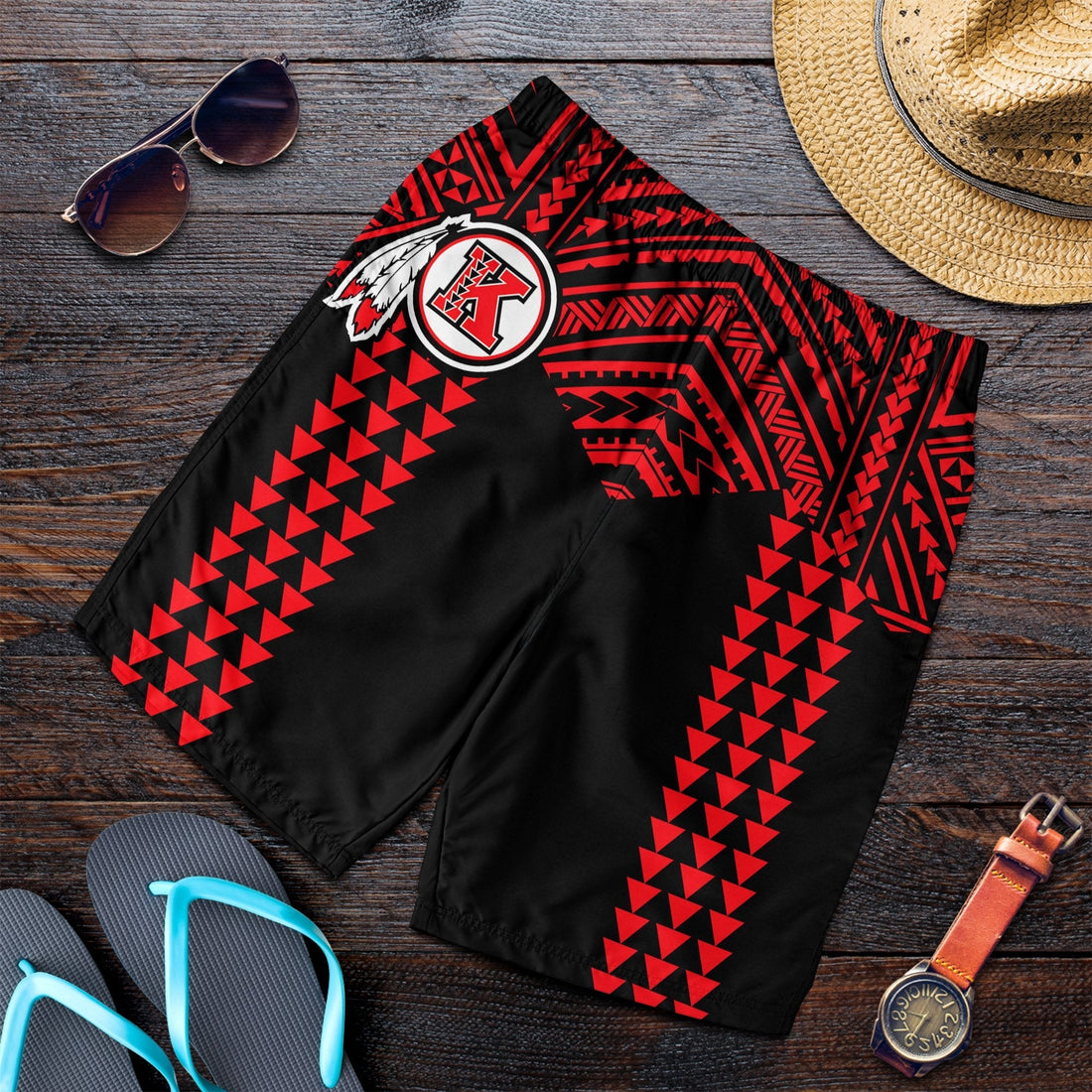 Kahuku Passionate Men Shorts Hawaii High and Intermediate School LT13