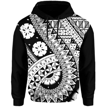 Polynesian Masi Kesa Black Style Hoodie LT9