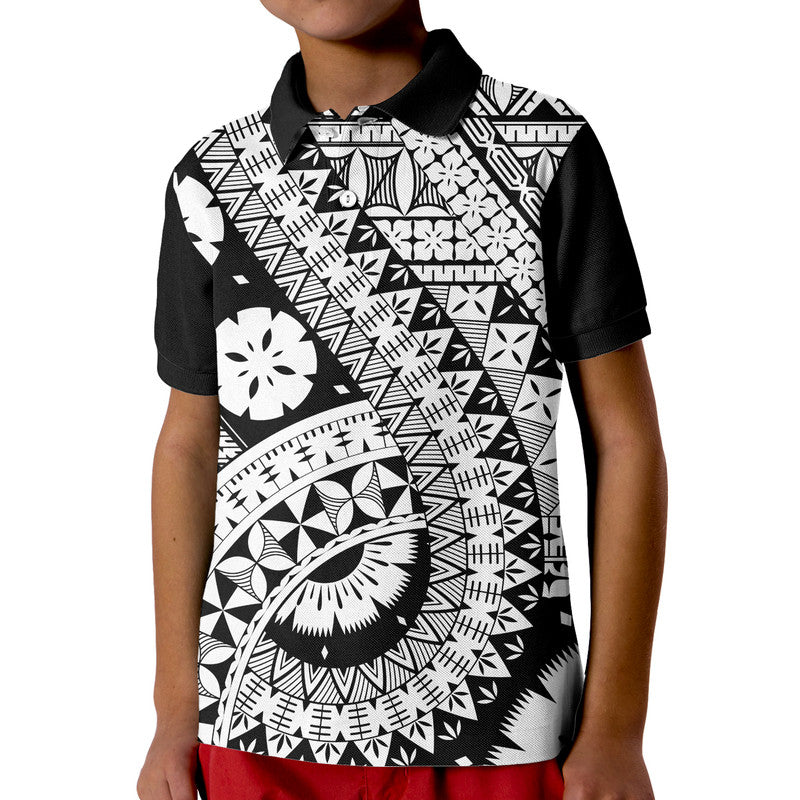 Polynesian Masi Kesa Black Style Polo Shirt LT9