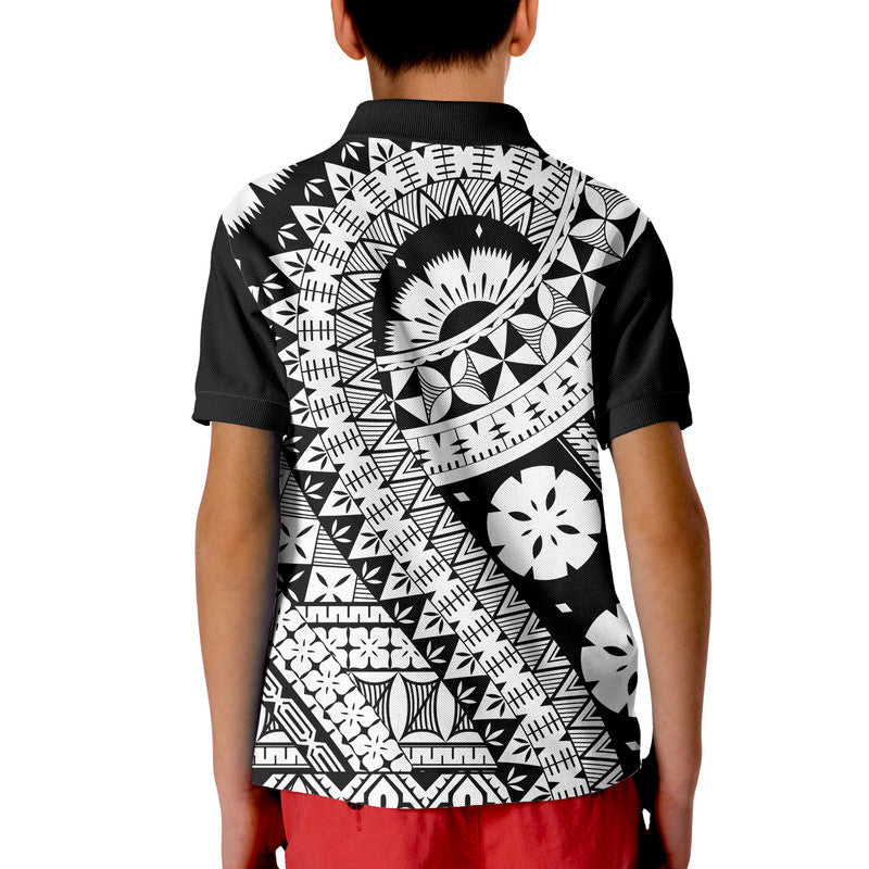 Polynesian Masi Kesa Black Style Polo Shirt LT9