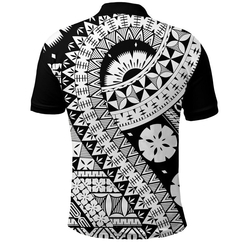 Polynesian Masi Kesa Black Style Polo Shirt LT9