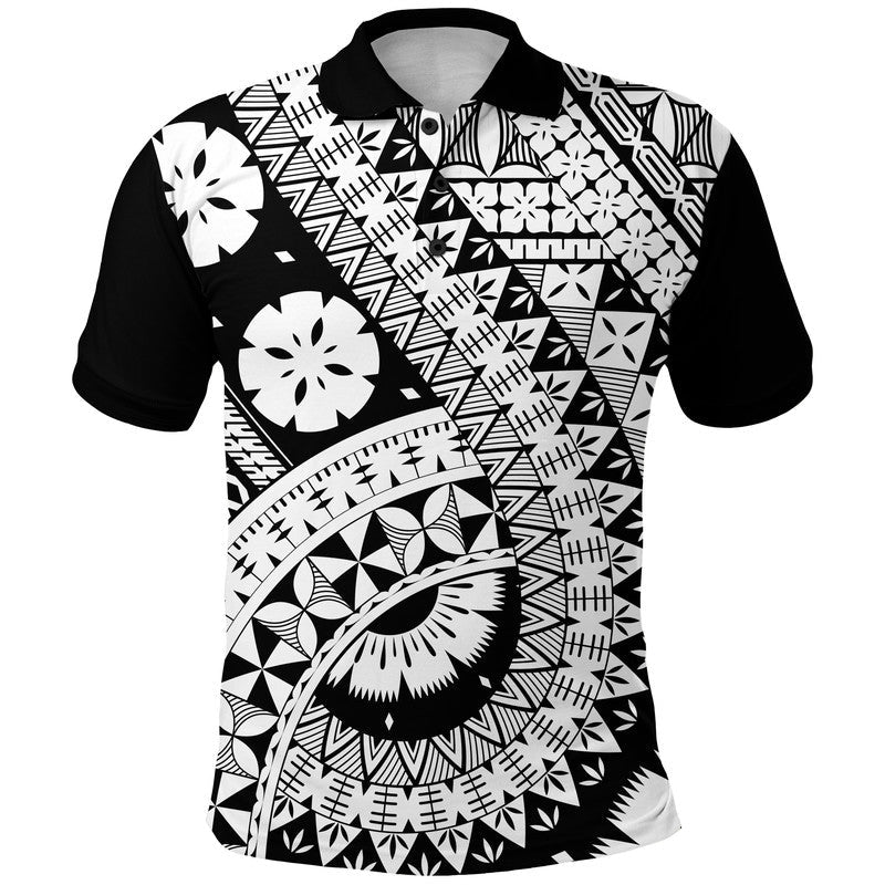 Polynesian Masi Kesa Black Style Polo Shirt LT9