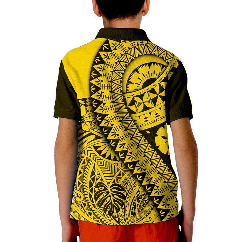Polynesian Masi Kesa No2 Gold Style Polo Shirt LT9
