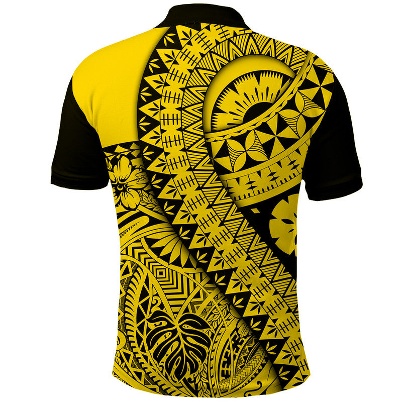 Polynesian Masi Kesa No2 Gold Style Polo Shirt LT9