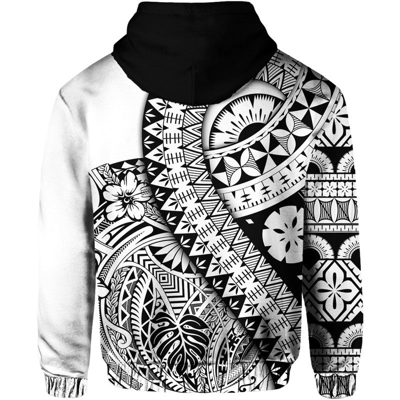 Polynesian Masi Kesa No2 Black Style Hoodie LT9