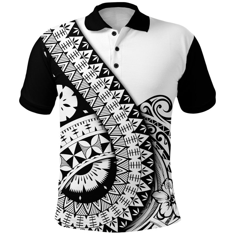 Polynesian Masi Kesa No2 Black Style Polo Shirt LT9