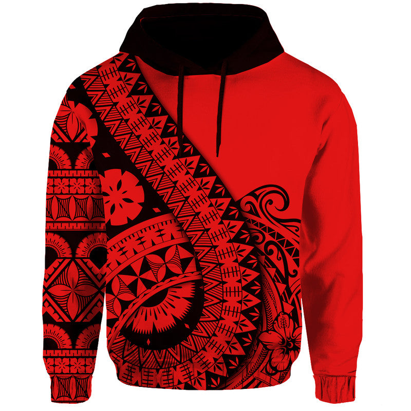 Polynesian Masi Kesa No2 Red Style Hoodie LT9