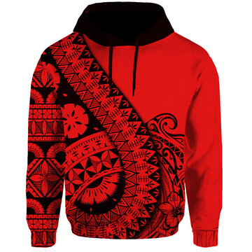 Polynesian Masi Kesa No2 Red Style Hoodie LT9