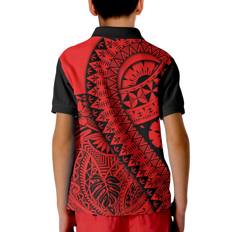 Polynesian Masi Kesa No2 Red Style Polo Shirt LT9