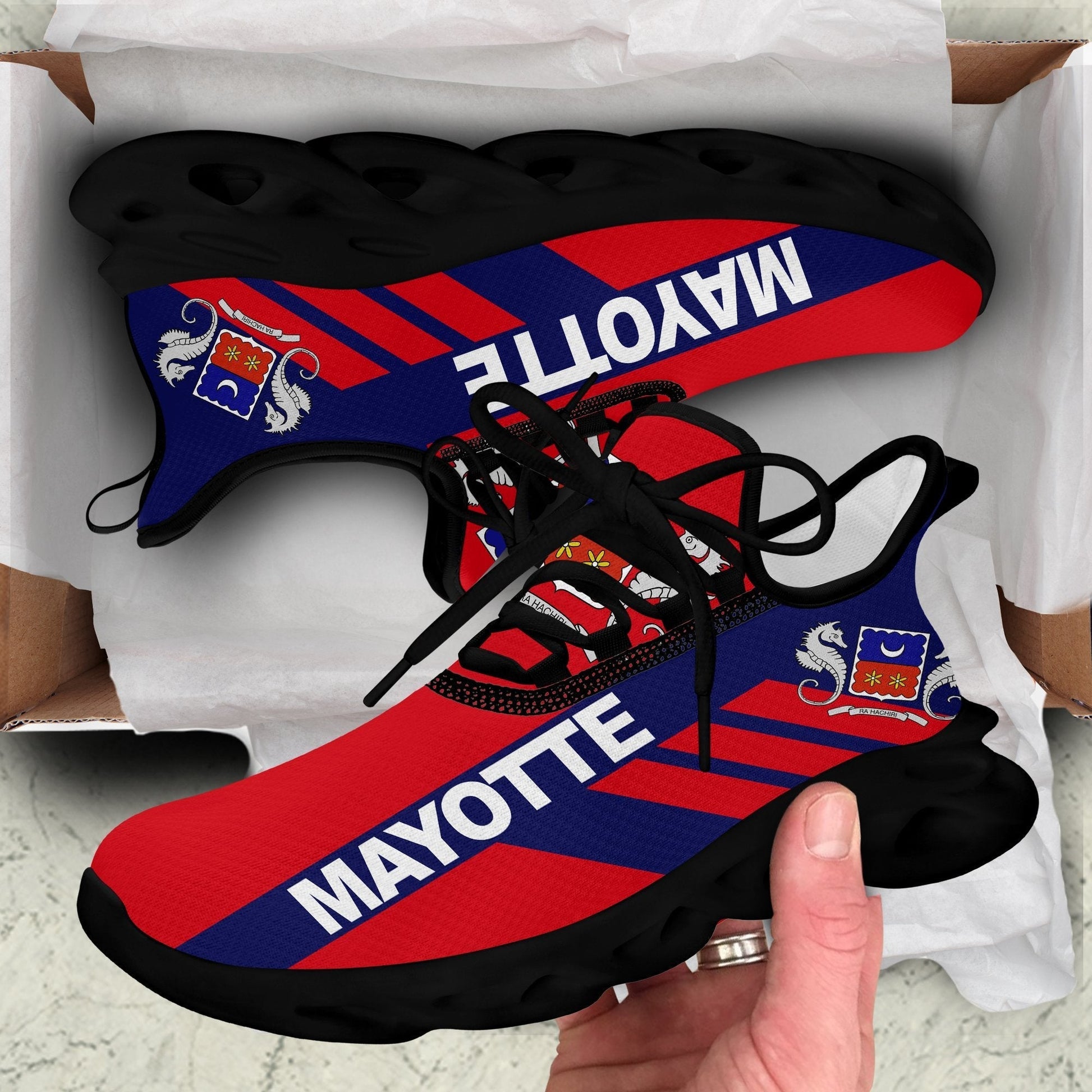 Wonder Print Shop Footwear - Mayotte Stripe Style Clunky Sneakers LT10