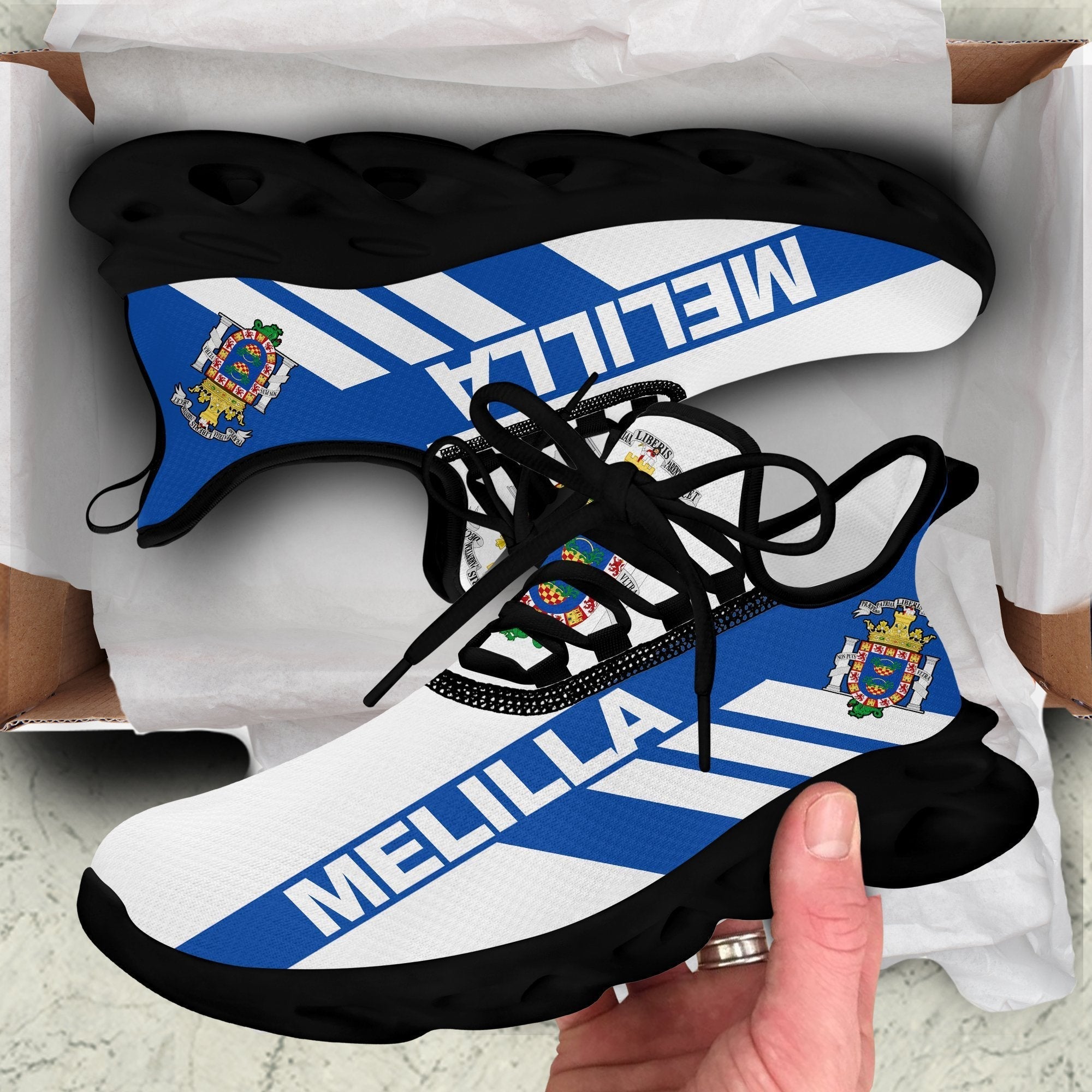 Wonder Print Shop Footwear - Melilla Stripe Style Clunky Sneakers LT10