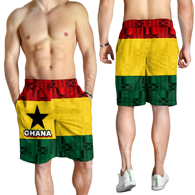Ghana Flag Mix Patterns Men Short LT6