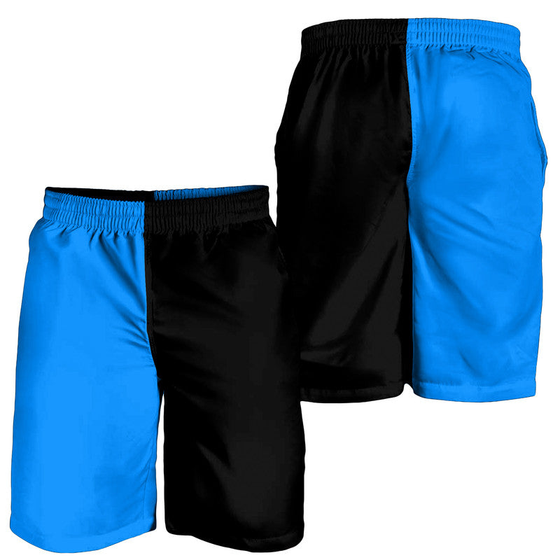 Black And Blue Men Short Simple Style LT8
