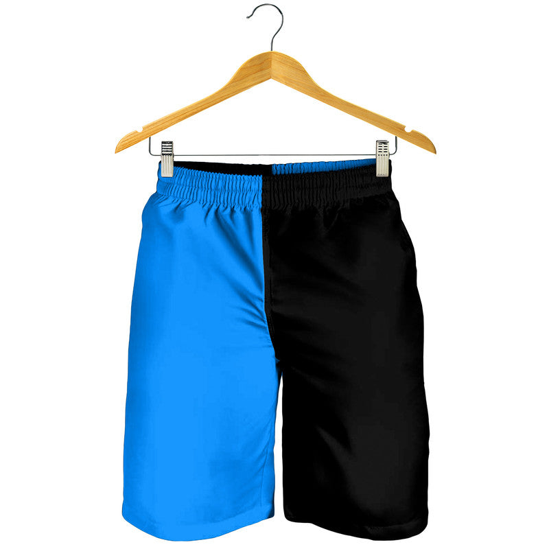 Black And Blue Men Short Simple Style LT8